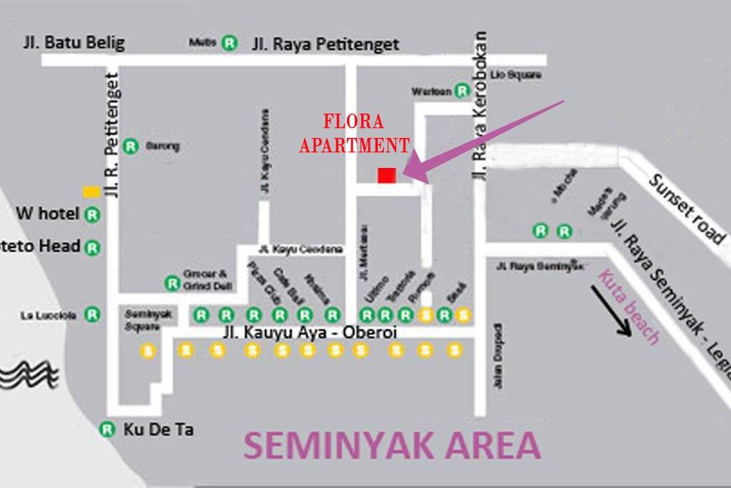 Flora Apartment Bali Seminyak Exterior foto